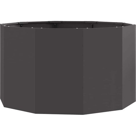 Maison Exclusive - Jardinière Noir 90 x 90 x 50 cm Acier (1/5)