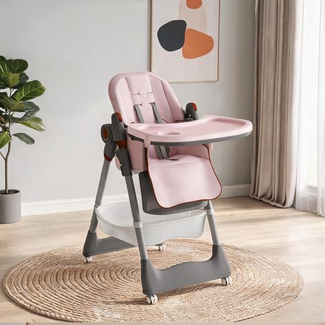 Fauteuil coloris rose en polypropylene 53 x 76 x 95 cm (1/5)