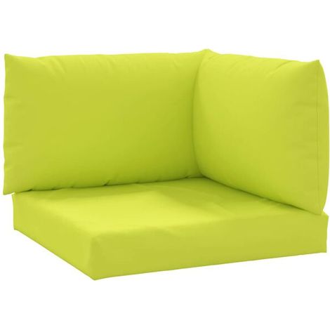 Coussins de plateau, lot de 3, en tissu Oxford vert vif (1/5)