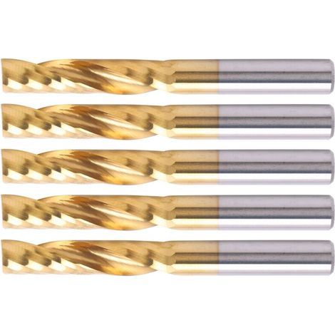 Jeffergarden 5pcs Professional CNC End Mill Metal Metal Spiral Router Bit Milling Cutter Accessoire 6 x 28 55 mm (1/5)