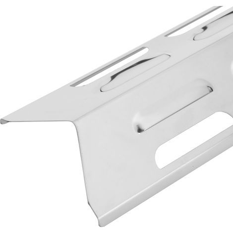 Piastra protettiva in acciaio inox a 4 pezzi per barbecue a gas, accessorio per bruciatore (1/5)