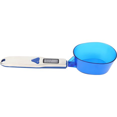 Balance de cuisine numérique portable LCD 500 g/0,1 g avec cuillère doseuse et 3 cuillères doseuses incluses.