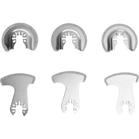 6PCS Diamond Segment Oscillating Blades Woodworking Carbide Multifunctional Saw Blade Set (1/5)