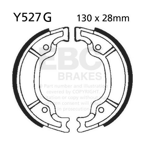 EBC Y527G geschlitzte Bremsbacken (1 Satz)