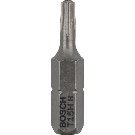 2x embouts de vissage Torx de sécurité extra-durs Bosch, T15H, 25 mm - 2608522010 (1/3)