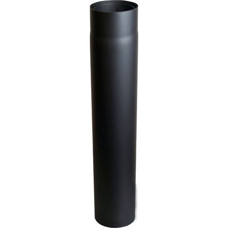 Rauchrohr 150 mm, schwarz 1000mm, doppelwandig