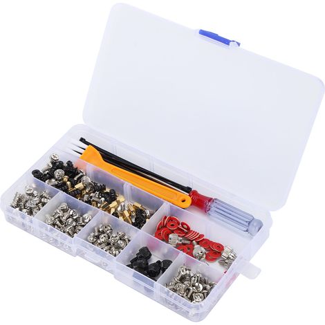 330 vis de remplacement pour ordinateur, assortiment pour carte mère, châssis, ventilateur et tablette (1/5)