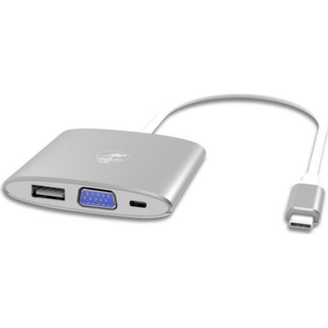 Adaptateur USB-C Vers VGA - USB 3.0 - USB-C PD Charge - Pour Ordinateur Portable Et Tablette - 1 Pièce