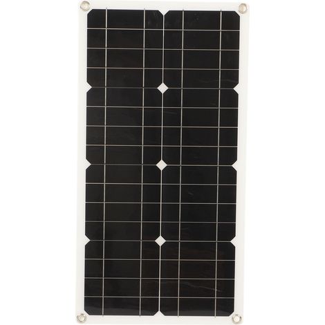 25-W-Solarpanel, IP65 wasserdicht, 12 V/24 V, adaptiver Hochleistungs-Überladeschutz für Wohnmobil, Auto, Boot, Anhänger, 10-A-Controller (1/5)