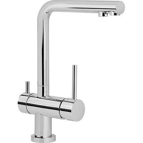 Mitigeur d'evier Salsa, 3-voies avec raccord pour eau filtré chrome