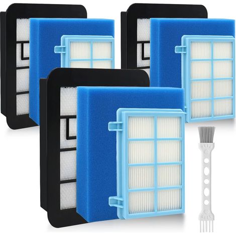 3 Stück Filter Kompatibel mit Philips PowerPro Compact und Active Bodenstaubsauger,FC8010/02 Ersatzteile für Philips FC9331, FC9332, FC9333, FC9555, FC9556 (1/5)