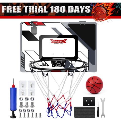 Cerceau de basket-ball pour enfants avec mini-ball Suspendre à la porte Jouer à l'intérieur et à l'extérieur (1/4)