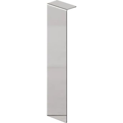 Ilcom FCI-Verbindung für FC-Stahl-Sockelleisten 80mm x 20mm x 10mm - Silber poliert