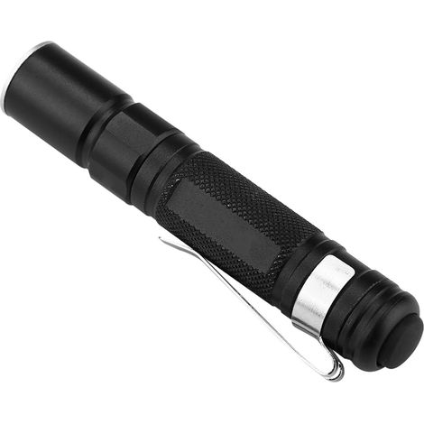 Mini-LED-Taschenlampe mit Stiftclip, Teleskopzoom und Akku für Outdoor-Camping (1/5)