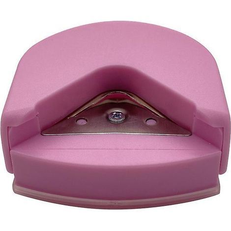 mini Perforatrice D'angle (rose)- Portable - Pour Travaux Manuels En Papier, Coupe-angle, Coupe-rayon, Coupe-papier, Scrapbooking, Outils Pour Car (1/5)