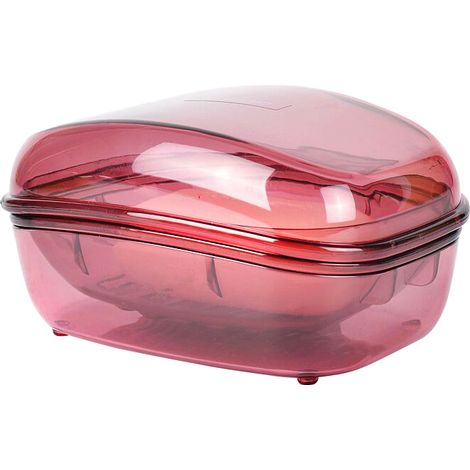 Ahlsen Paquete de 2 cajas de jabón de plástico transparente para cocina casera de gran tamaño (1/5)