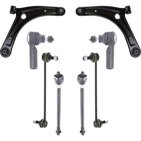 KIT BRACCIO OSCILLANTE 8 PEZZI COMPATIBILE CON PEUGEOT 4008 1.6 Hdi / Kit Sospensione Completo OE/OEM / Bracci Oscillanti + Testine Sterzo / Sostituzione Diretta OEM