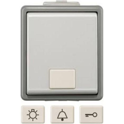 Siemens Gamme d'interrupteurs Bouton-poussoir Delta gris 5TD4701 1 pc(s) D312791 (1/2)
