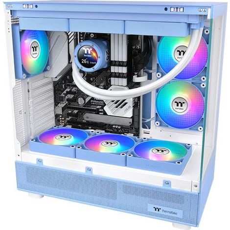 Fan Hydrangea Blue CT120 Carcasa del ordenador Ventilador 12 cm Azul, Blanco 2 pieza(s)