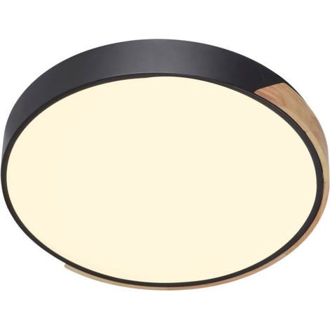 Plafonnier rond Q-Bila noir - 6071-18