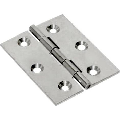 CERNIERA FRESATA PIANA NICHELATA GR.60X50. Prezzo per 1 pezzo.