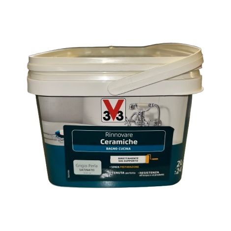 V33 - SMALTO PER PIASTRELLE GRIGIO PERLA2LT