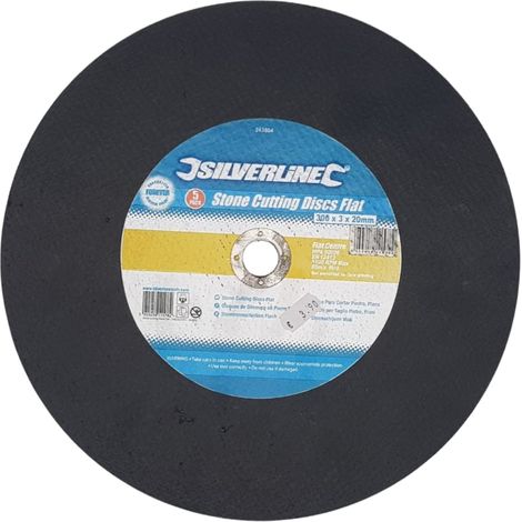 Dischi piani per taglio pietra alta resistenza silverline 300x3x20