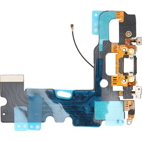 Flexibles Ersatzkabel für USB-Ladeanschluss, Ladedock-Anschluss, kompatibel mit iPhone 7 (schwarz) (1/5)