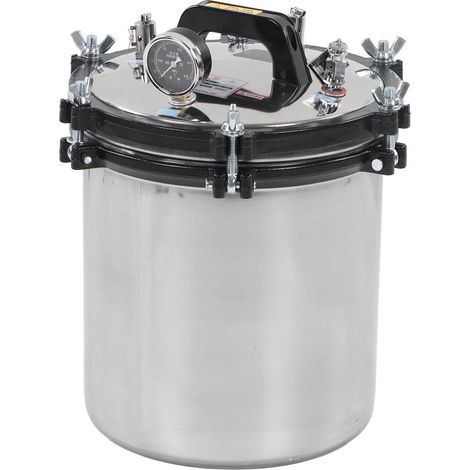 18-Liter-Dampfautoklav aus Edelstahl, trockenlaufsicher, explosionsgeschützt, Hochtemperatur- und Druckfestigkeit, tragbar, EU-Stecker 220 V (1/5)