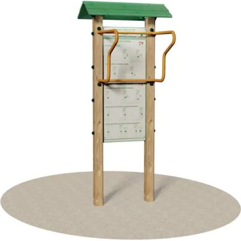 Mouvement jambes et épaules 3001 Panneau Dibond fitness outdoor - 1 Kg