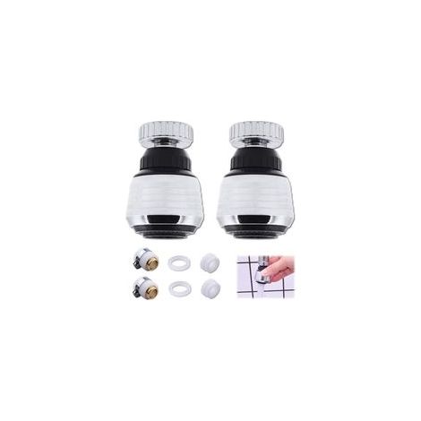[Pack de 2 produits]embout de robinet de cuisine,Tête de Robinet de Cuisine 360 ° Pivotant,economiseur d'eau pour robinet,mousseur robinet,brise jet robinet,adaptateur robinet cuisine (1/5)