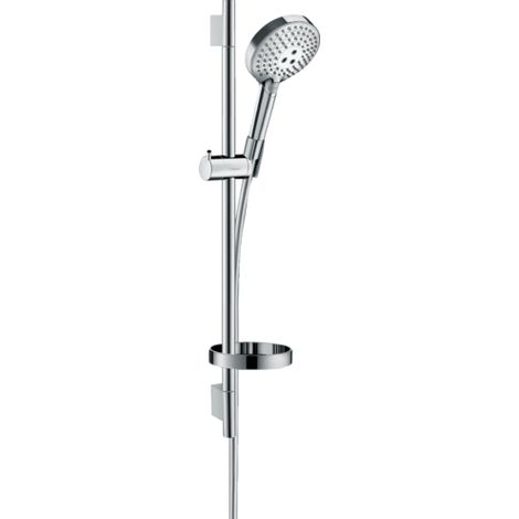 HANSGROHE Raindance Select S 120 3Jet PowderRain set doccia con Unica'S puro rail 65 cm e portasapone cromato - 27654000 (1/5)