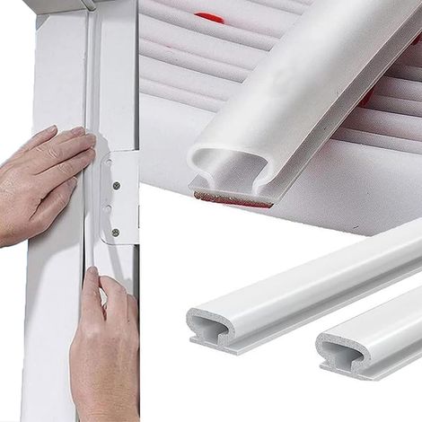 (Blanc, 8m)Joint Porte Fenetre Isolation Froid et Phonique,Type D Caoutchouc Joint de Porte, pour isolation phonique porte, Joint Etancheite Entree (1/5)
