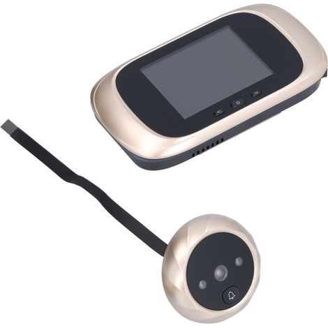 Digitale Türklingelkamera mit 2,8-Zoll-LCD-Bildschirm und Infrarot-Nachtsicht für die Heimsicherheit (Gold) (1/5)