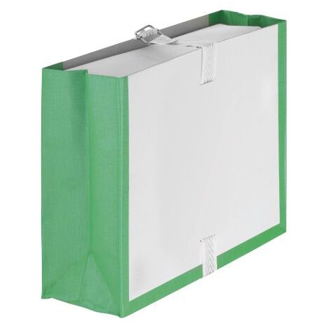 Boîte à archives à soufflets Fast 24 x 32 cm verte dos 10 cm - Lot de 25 - Lot de 25