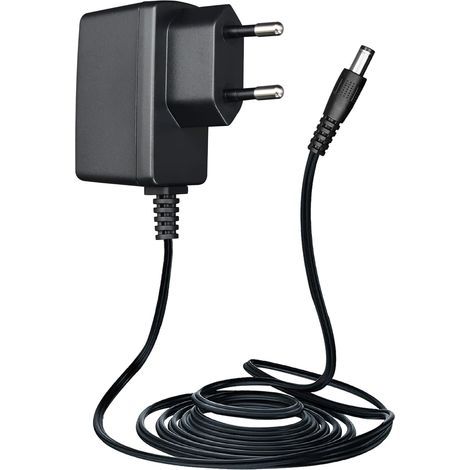 Adaptateur Secteur 12 V 0,5 A/500 mA, câble de 1,8 m, fiche CC 5,5 x 2,1 mm, convertisseur CA/CC 12 V 0,5 A 6 W pour platines vinyles, routeurs, Enceintes et Autres appareils. (1/5)