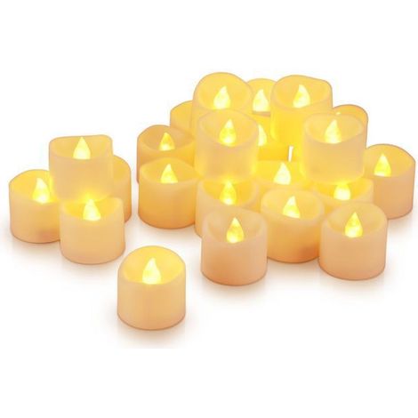 Velas LED Oria, paquete de 24 velas sin llama, luces para fiestas, velas electrónicas realistas a pilas para fiestas (1/4)