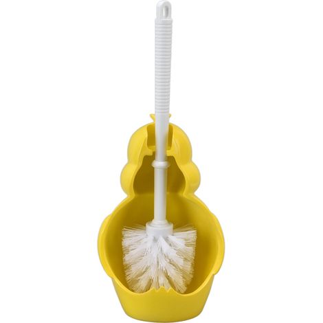 Toilettenreinigungsset mit gelber Ente, Toilettenbürste mit Halter, lustiges Design, Haushalts-WC-Bürste, reinigt gründlich, Set für Zuhause (1/5)