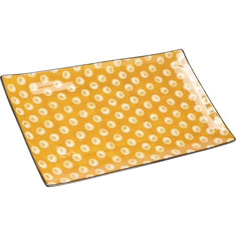 Amadeus - Plat rectangulaire imany 32 cm en grés