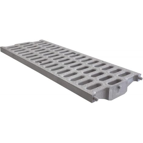 Grille renforcée Pratiko - série 200 - PVC anti-choc - gris - 200 x 500 mm - First Plast