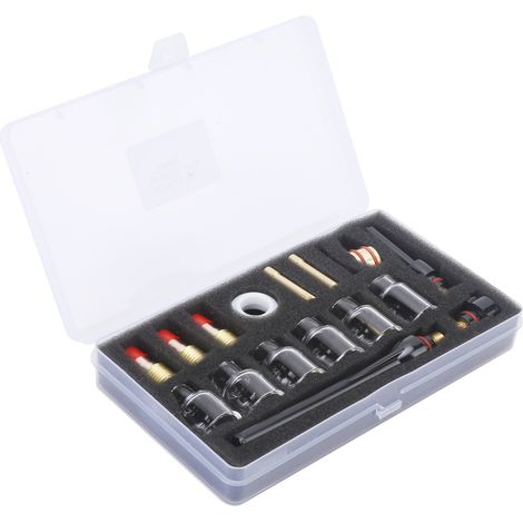 Kit d'accessoires pour chalumeau de soudage, buse en verre, machine à souder le laiton, consommables pour outils électriques pour WP-17/18/27 (1/5)