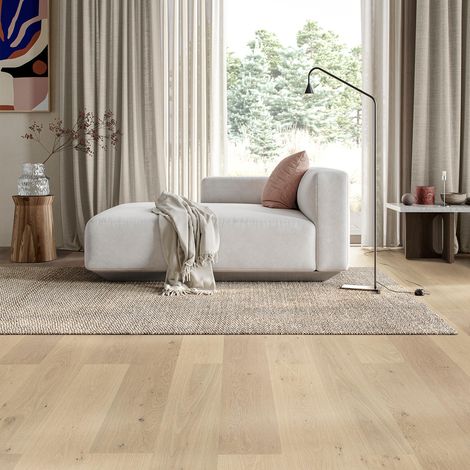 Parquet Chêne brut contrecollé verni 14/3.3 x 164 x 1 980 mm