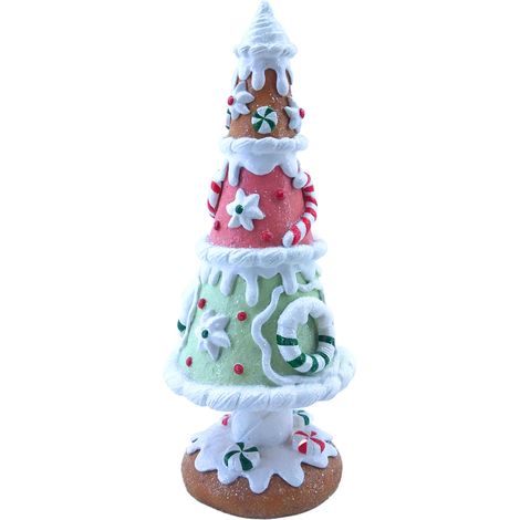 Figur Pfefferkuchen Baum 44,5 x 18 x 18 cm braun Weihnachtsfigur