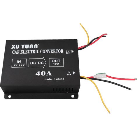 Camion De Voiture DC 24 V à 12 V Convertisseur Électrique Convertisseur De Tension D'inverseur De Tension Transformateur Step-Down(24v to 12v/40A/480w) (1/5)