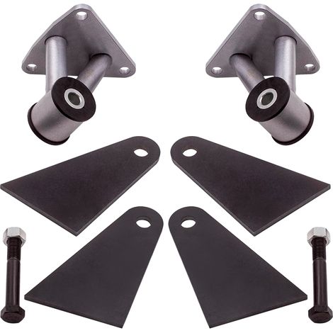 Par de montaje del motor Kit for Chevy 350 396 454 BBC SBC Negro Plata (1/5)