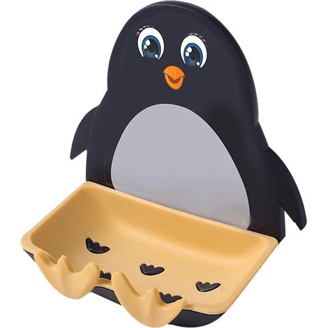 Jabonera multifuncional con forma de pingüino (1/5)