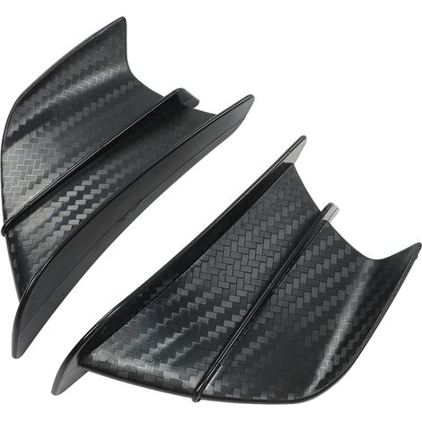 Carénage de Moto, Aile de Carénage de Moto Aile de d'Aile de 1 Paire d'Aile de Vent de Style en Fibre de Carbone Ailerons Aérodynamiques pour Z900 Z1000 (1/5)