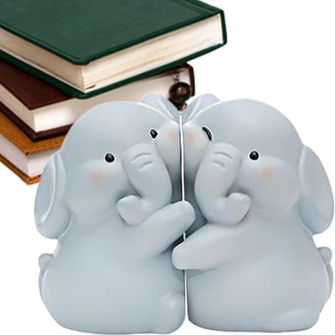 Buchstützen Kunstharz Elefant niedliche Buchstützen