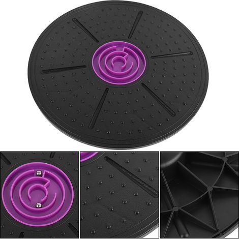 Planche d'équilibre labyrinthe violette pour yoga, fitness et exercices de stabilité (1/5)