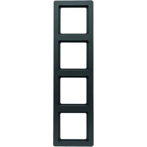 Berker Q.1 RAHMEN 4FACH SCHWARZ MATT / BERKER 10146085